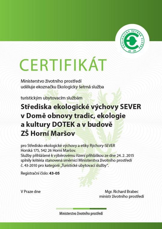 Apartament Ekocentrum Dotek